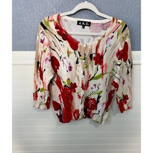 J.A.C Floral Button Down Cardigan
